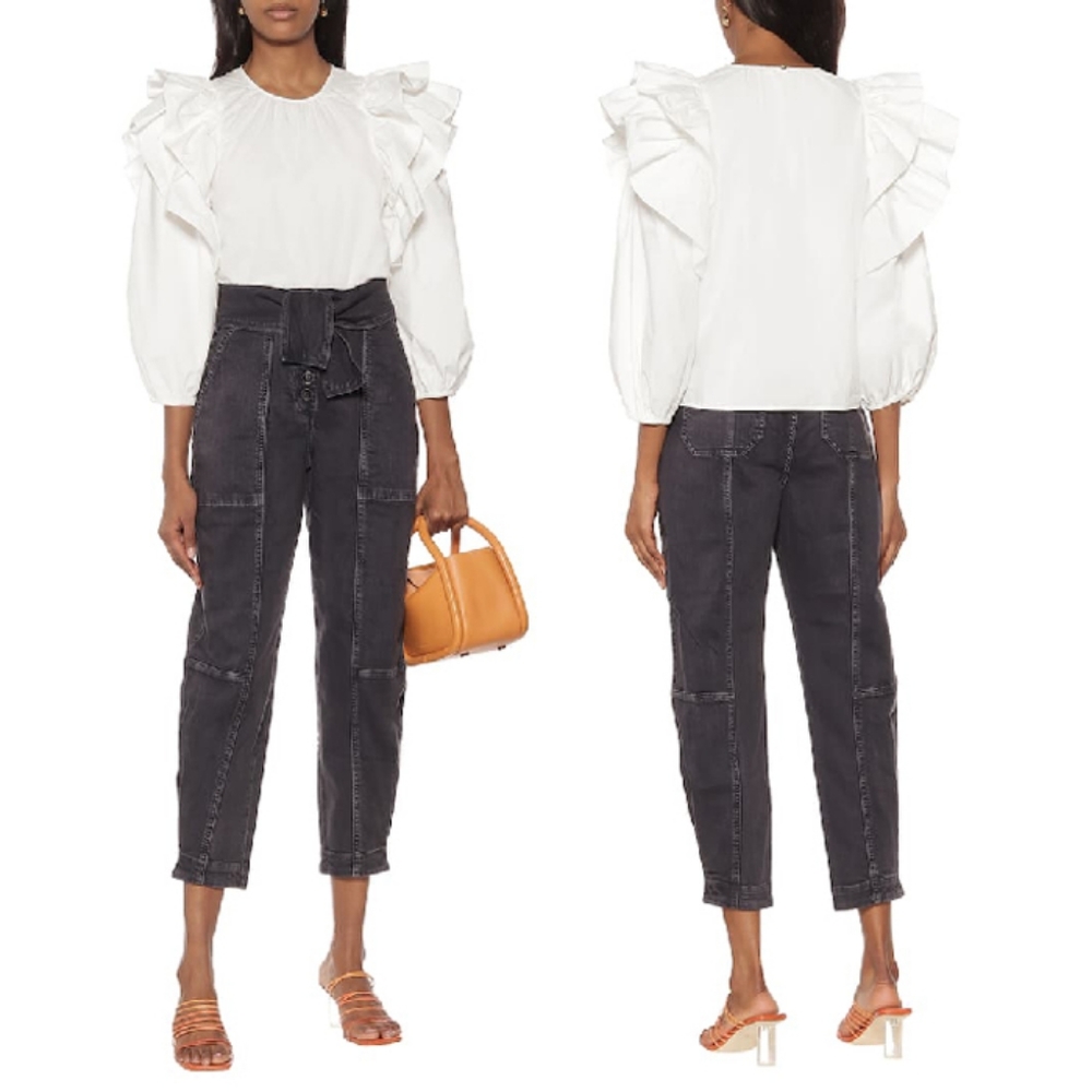 Ulla Johnson Cassi ruffled cotton blouse